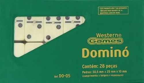 Jogo De Domino Profissional Com 28 Pecas 11,5 Mm - Acessórios e