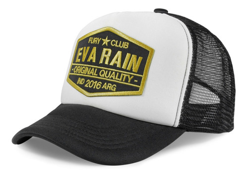 Gorra Bordado Brown Trucker Liso Fury Club Retro Eva Rain®