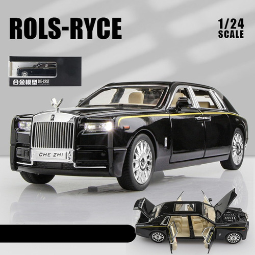 Rolls-royce Phantom Carros Metálicos En Miniatura Con Luces