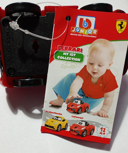 Autos Bburago Junior (+12m) Colección Mi Primer Ferrari Pack X2 Rojo & Amarillo