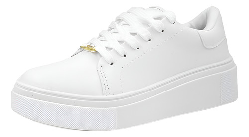 Zapatillas Mujer Toda Blanca Importada Vizzano Confort Vera