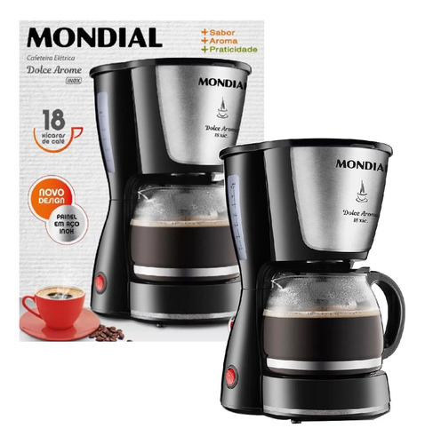 Cafeteira Mondial Dolce Arome Inox C-30 Semi Automática