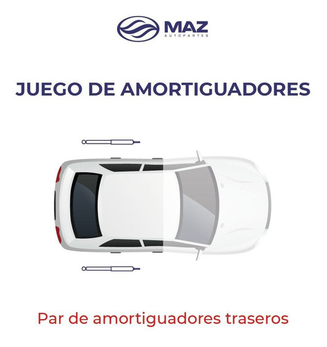 2 Amortiguadores Traseros Ram 700 2015-2016-2017 Ctk