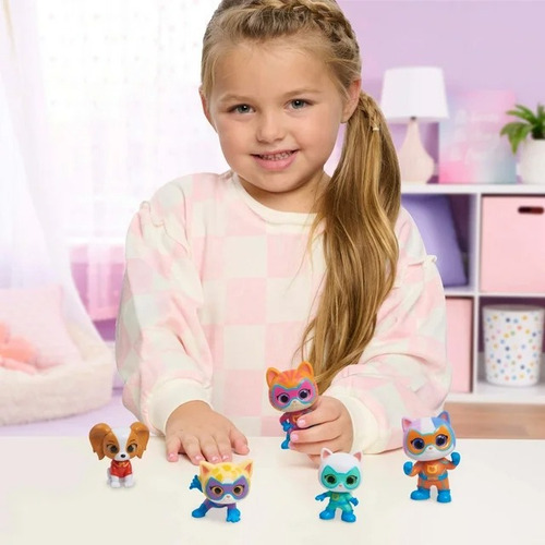 Set De 5 Figuras Super Kitties Disney Junior Hero Squad