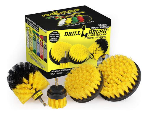 Drillbrush De 4 Piezas De Azulejo De Nylon Poder Del Cepillo Y De La Lechada De Baño Kit De Limpieza Friega El Cepillo - Taladro Cepillo Eléctrico De Cepillo Del Depurador