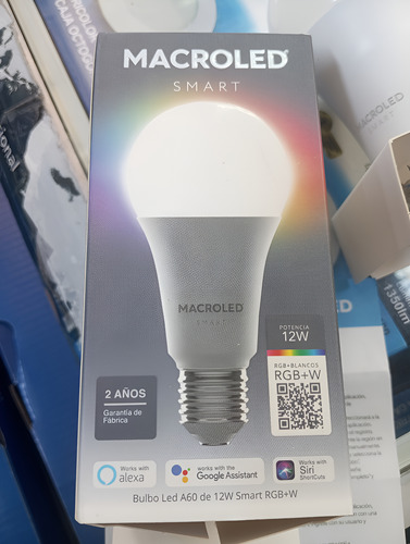 Pack X 2 Foco Smart A60 12w E27 Rgb+blancos 100-240v Alexa