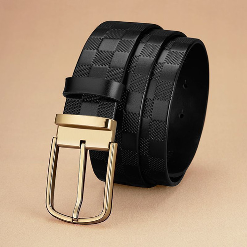 120 Cm - Cinturón Casual De Cuero Para Hombre Con Hebilla De
