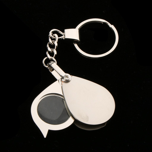Lupa Plegable De La Joyería Del Bolsillo 15x Llavero De La
