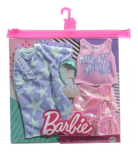 Barbie Fashions - Juego De Ropa De 2 Unidades, 2 Trajes De .