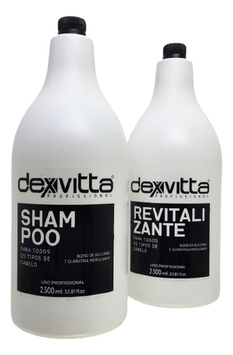 Kit Lavatório Shampoo 2500ml - Revitalizante 2500ml Dexvitta