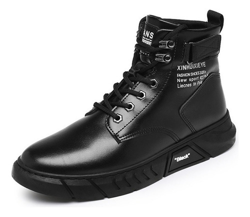 Botas De Piel Para Hombre Zapatos De Herramientas Caña Alta