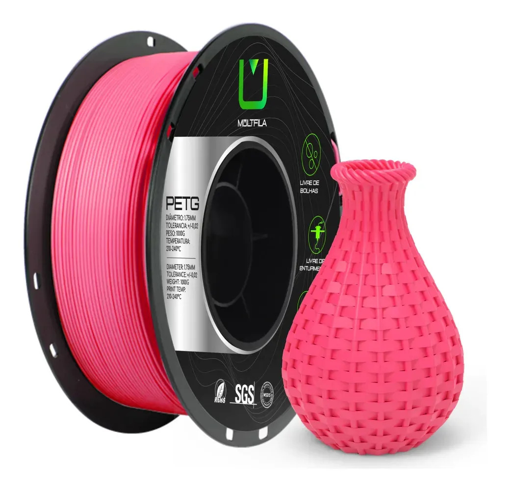Filamento 3d Petg Rosa Multfila