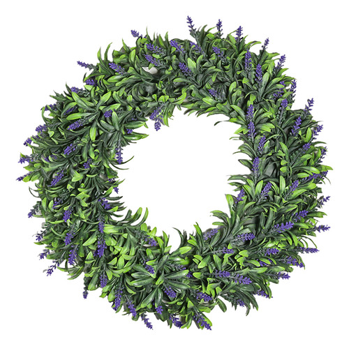 Decorações De Janela De Primavera: Coroa De Lavanda Chique