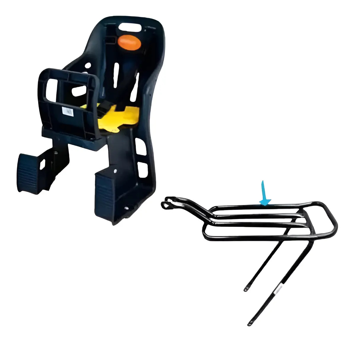 Cadeirinha Infantil Para Bicicleta Bike Traseira +bagageiro