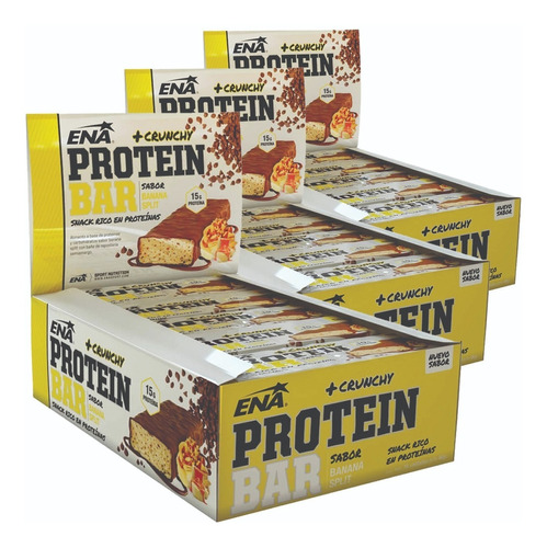 3 Cajas Barras Proteicas Ena 46 Gramos Cada Barra D Proteina