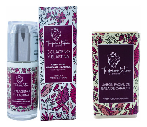Kit Crema Colágeno Y Elastina Firmeza Humecta Regenera Tql
