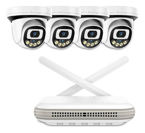 Sistema Cctv Inalámbrico H.265 8ch Wifi Xmeye Nvr 4ch 3mp
