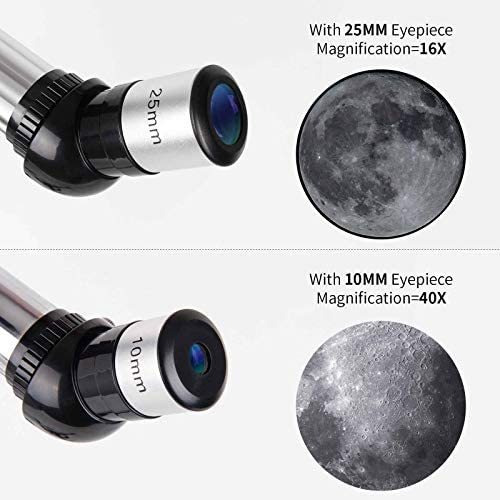 Imagen 4 de 5 de Telescopio Luxun Niños Y Adultos 70mm+accesorios Blanco