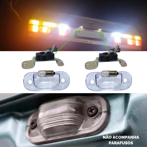 Par Lanterna Luz De Placa C/ Leds Kombi 83 84 85 86 87 88 89