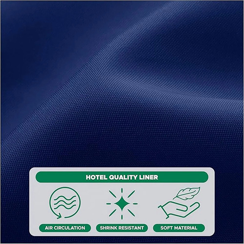 Cortina De Ducha Lavable Tela Impermeable 1 Pieza 180*180cm Azul