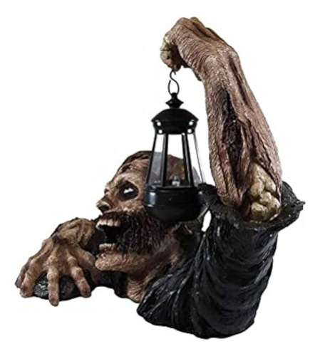 Decoração De Resina De Lanterna Zumbi De Halloween