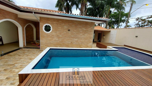 Imagem 3 de 30 de Casa Alto Padrão Com 4 Suítes E Lazer À Venda Em Guarujá/sp - 3535