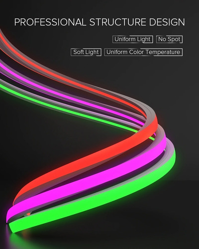 Imagen 8 de 9 de Cubierta Cinta Led Neon Ws2812/11 Sk6812 Exteriores