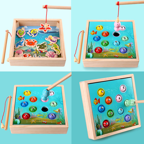 Juego De Pesca De Madera Juegos De Mesa De Juguete Juguetes