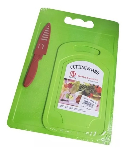 2 Tablas Picar 1 Cuchillo Cortar Cocina 