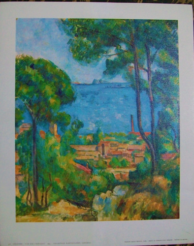 Cezanne Lámina Vue Sur L'estanque 24 X 30 Publicada En Paris