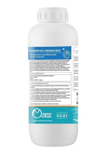 Shampoo Profesional Anti Ácaros - 1 Litro - Magno Clean