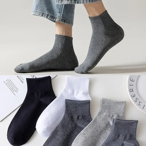 Calcetines Algodón Tobilleros 6 Pares Hombre Cómodos Frescos