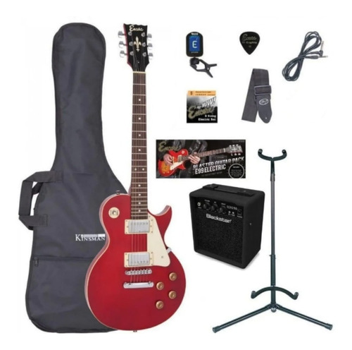 Encore E99 Pack De Guitarra Eléctrica Rojo Vino Amplificador