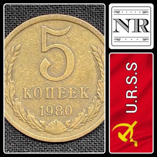 Rusia - 5 Kopek - Año 1980 - Y #129 - Urss - Cccp