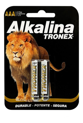 Pila Batería Alcalina Tronex Aaa Blister X2