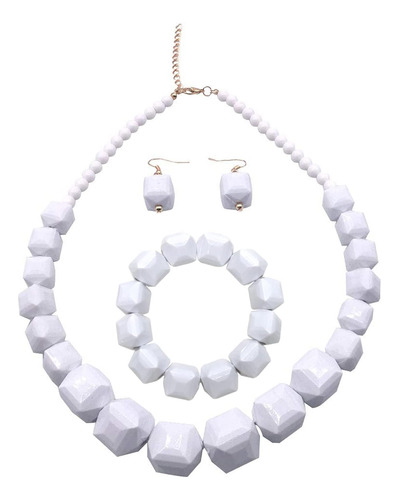 Jhwzaiy Collar De Cuentas Blancas, Bisutería Para Mujer, Col