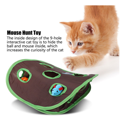 Juego De 1 Juego De Juguete Para Gatos, Plegable, Desplegabl