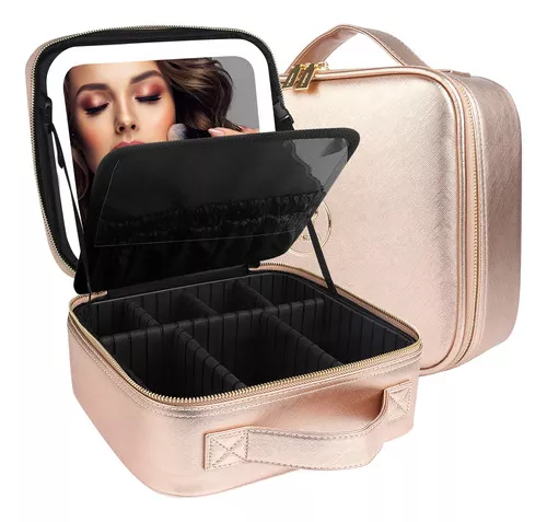 Estuche de transporte de maquillaje profesional resistente con