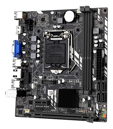 H61m Desktop Motherboard Sata2.0 Puerto Socket Channel Ddr3