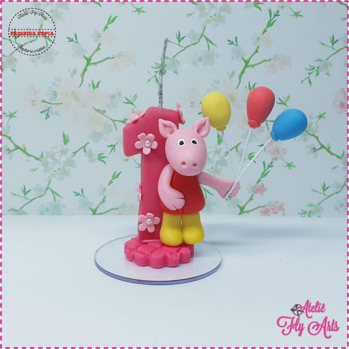 Vela Aniversario Em Biscuit, Vela Peppa Pig
