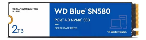 Ssd Wd Blue Sn580 M.2 2280 Pcie4.0 Nvme De 2 Tb