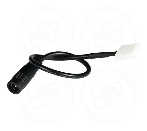 Conector Cable 15 Cm Plug Hembra Extremo Tira Led 10 Mm 5050