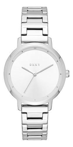 Reloj Dama Dkny Ny2635 Color Plata De Acero Color de la correa Plateado