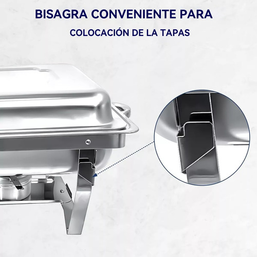 4pcs Bufetera De Acero Inoxidable Para Chef 9l