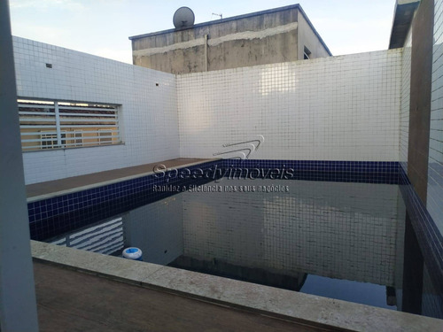 Imagem 2 de 15 de Casa Em Santos Para Venda 4 Dormitórios Com Piscina. - 3242