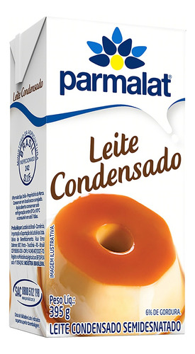 Leite Condensado Semidesnatado Parmalat Caixa 395g