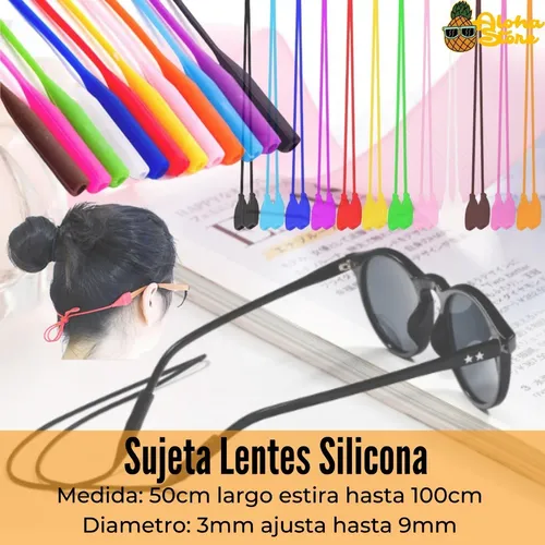 X10u Sujeta Lentes Anteojos Silicona Soporte Correr Fitness