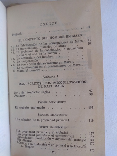 Marx Y Su Concepto De Hombre: Manuscritos Econ Filosó Marx (Usado)