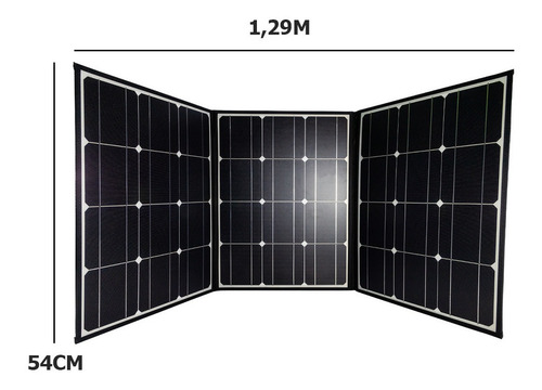 Imagen 2 de 7 de Panel Solar Plegable Flexible Bolso 100wp P/ Motorhome Autos