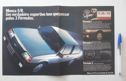 Propaganda Antiga Publicidade Chevrolet Monza Sr 1.8 S